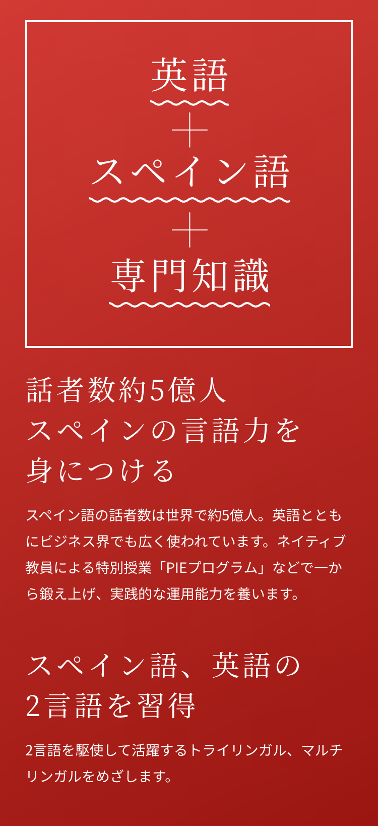 外国語学部 スペイン語学科 関西外大